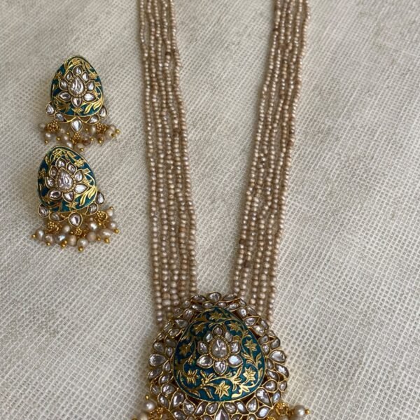 Jadau Kundan Meenakari jewelry set